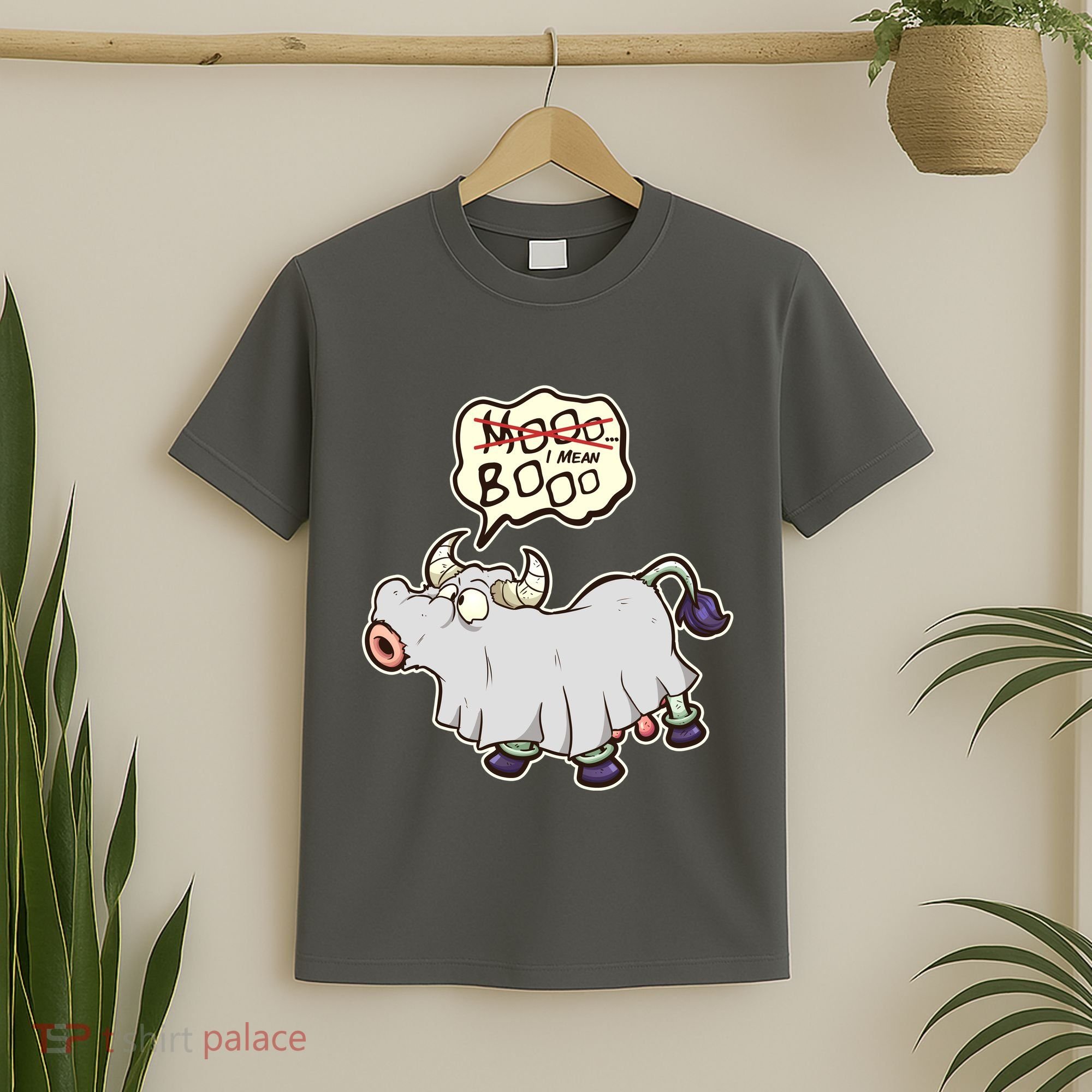 Funny Halloween Cow Moo I Mean Boo T-Shirt