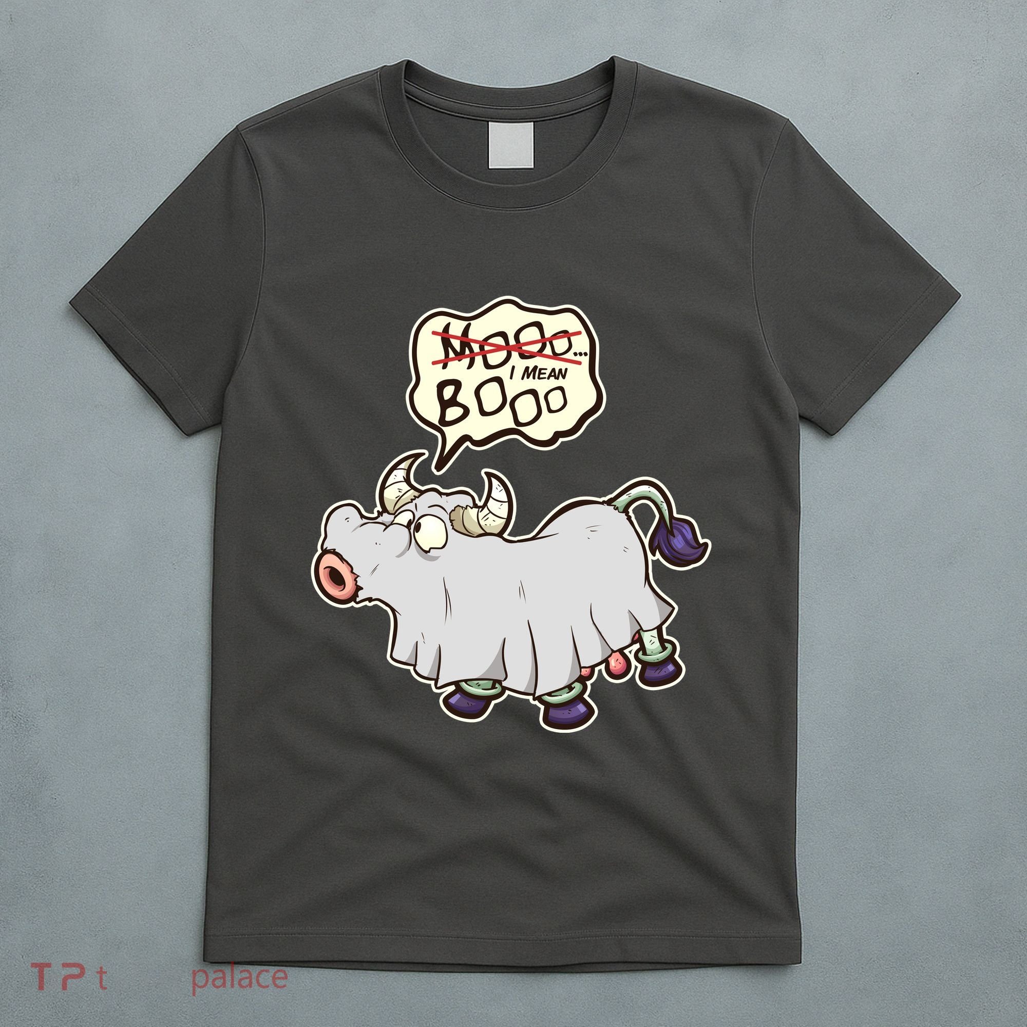 Funny Halloween Cow Moo I Mean Boo T-Shirt