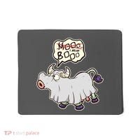 Funny Halloween Cow Moo I Mean Boo Mousepad thumb 0