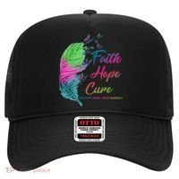 Faith Hope Cure Metastatic Breast Cancer Feather Hat thumb 0