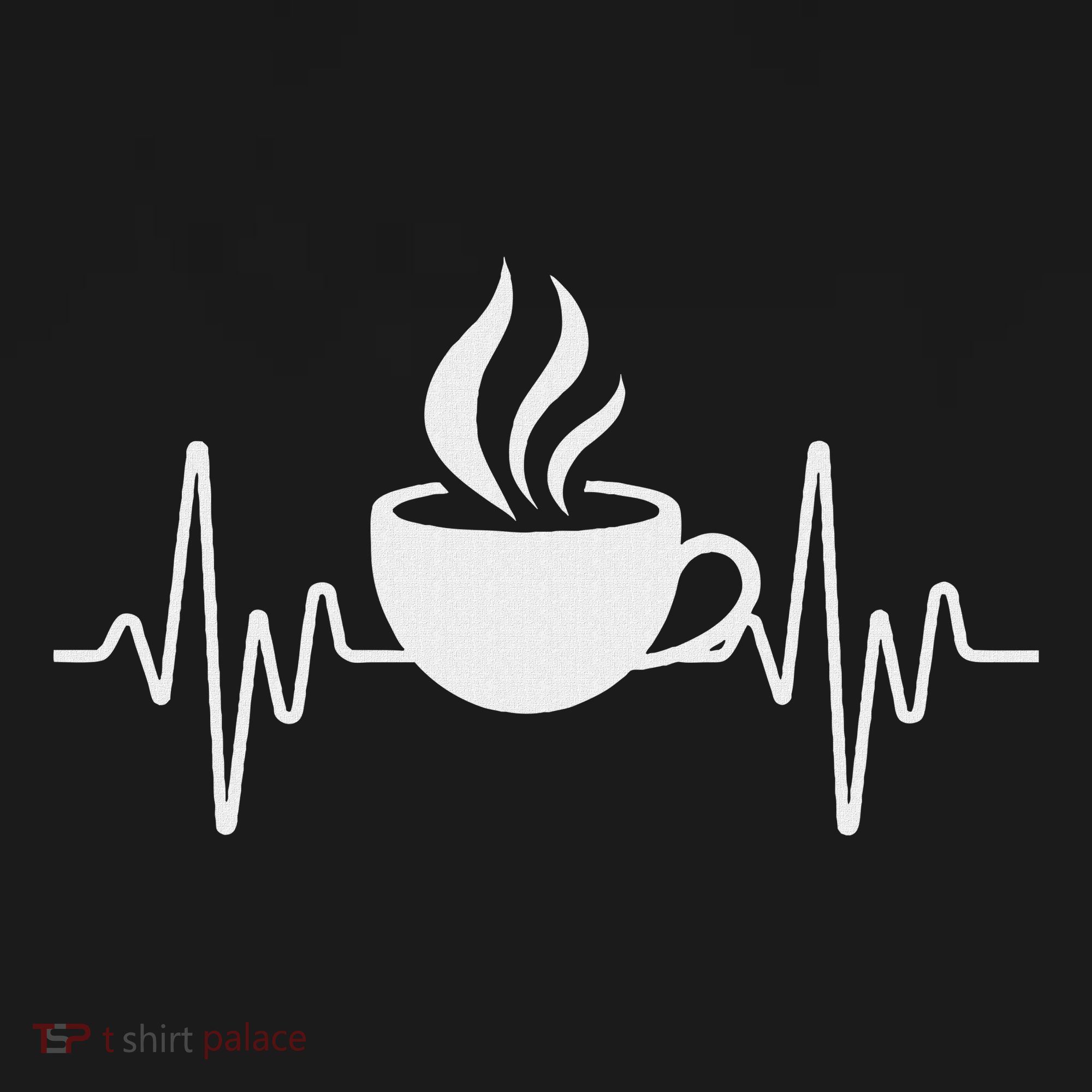 Funny Heartbeat Coffee Cup Cute Heartbeat Coffee Lover Women's Hoodie