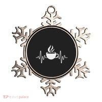Funny Heartbeat Coffee Cup Cute Heartbeat Coffee Lover Ornament thumb 0