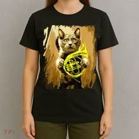 French Horn Cat Gift Music Funny Gift For Christmas T-Shirt thumb 4