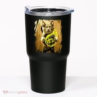 French Horn Cat Gift Music Funny Gift For Christmas Tumbler thumb 0