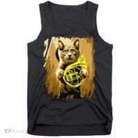 French Horn Cat Gift Music Funny Gift For Christmas Tank Top thumb 0