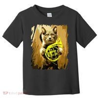 French Horn Cat Gift Music Funny Gift For Christmas Toddler T-Shirt thumb 0