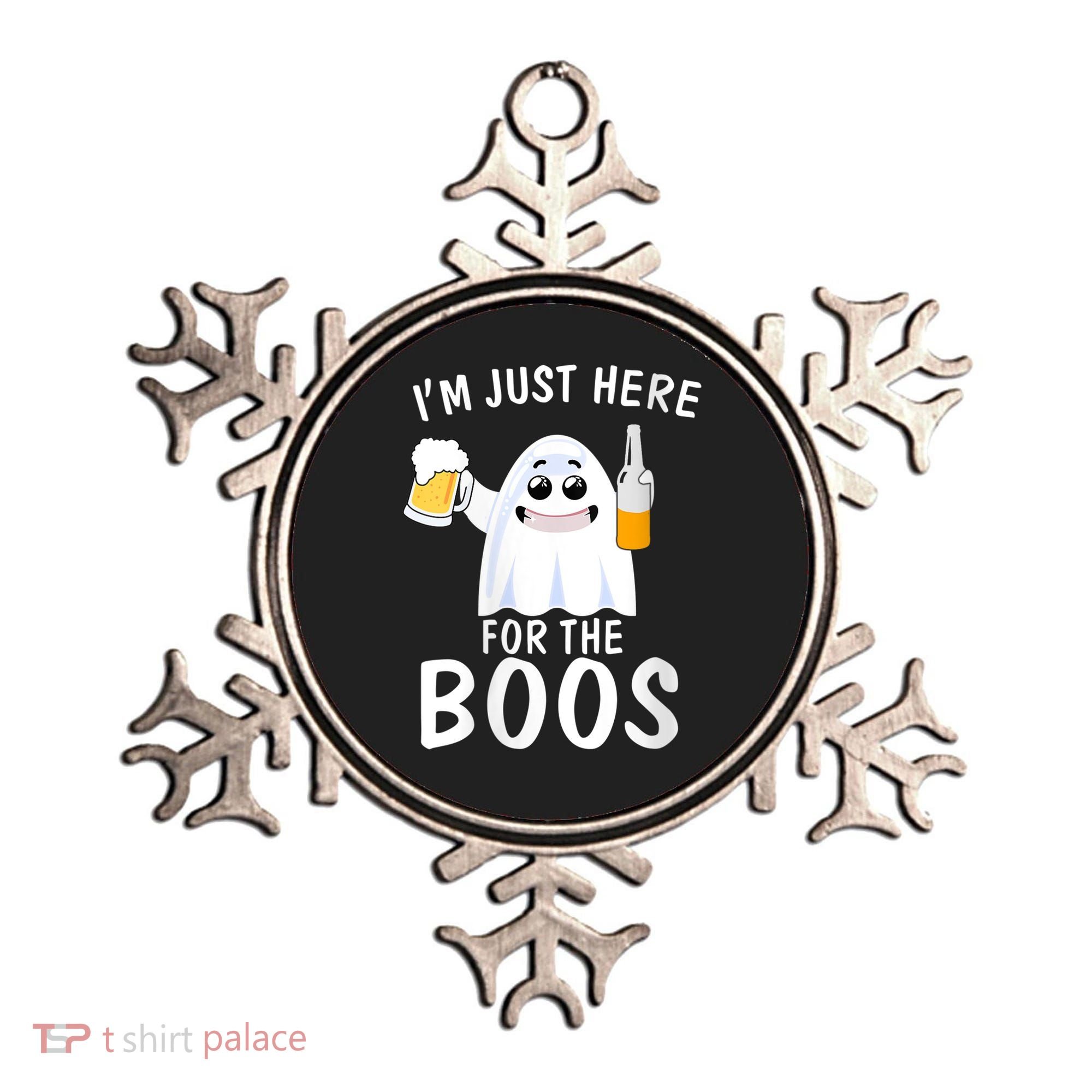 Funny Halloween, Cute Halloween, I'm Just Here For The Boos Costume Ornament