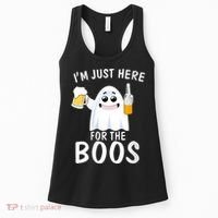 Funny Halloween, Cute Halloween, I'm Just Here For The Boos Costume Women's Tank Top thumb 0