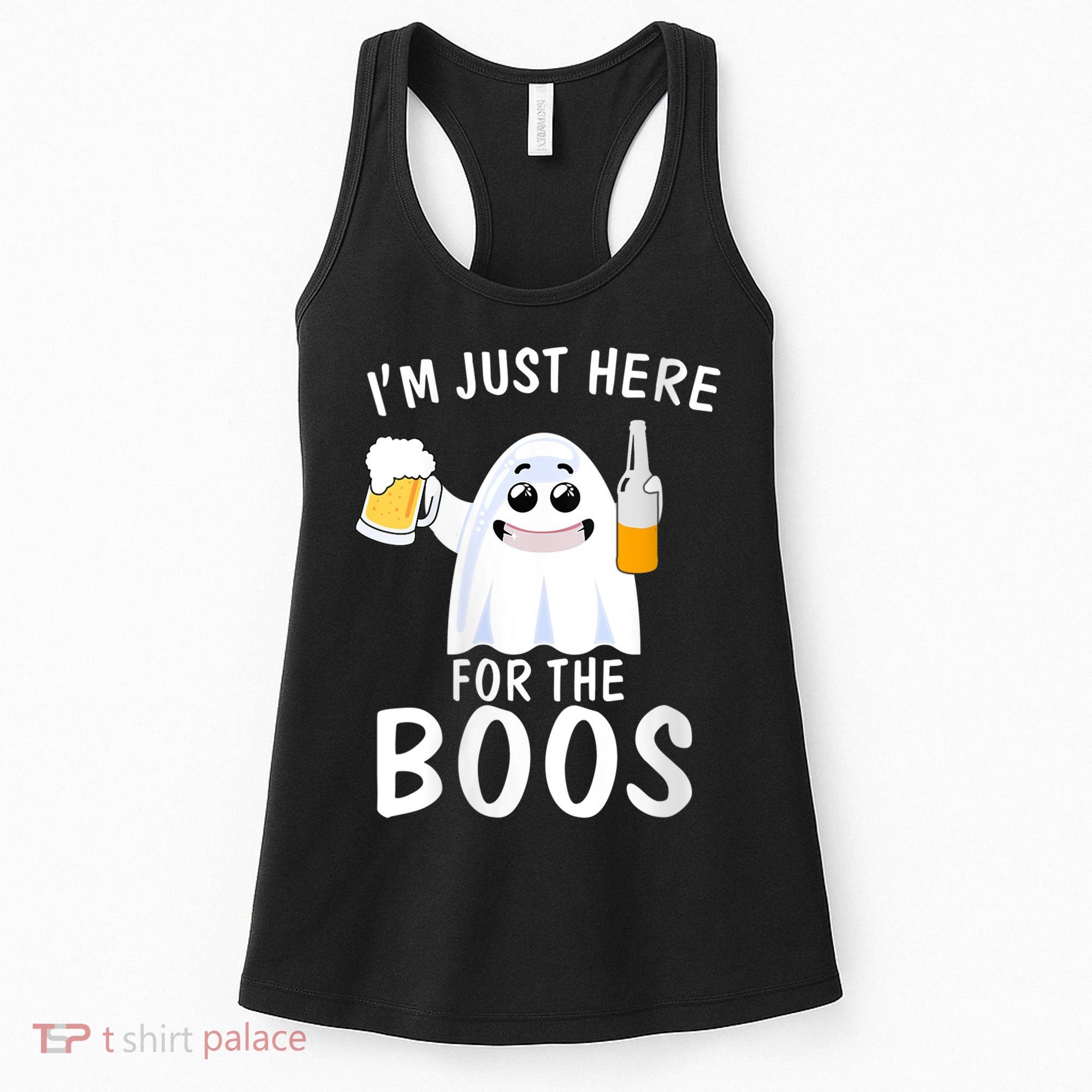 Funny Halloween, Cute Halloween, I'm Just Here For The Boos Costume Women's Tank Top