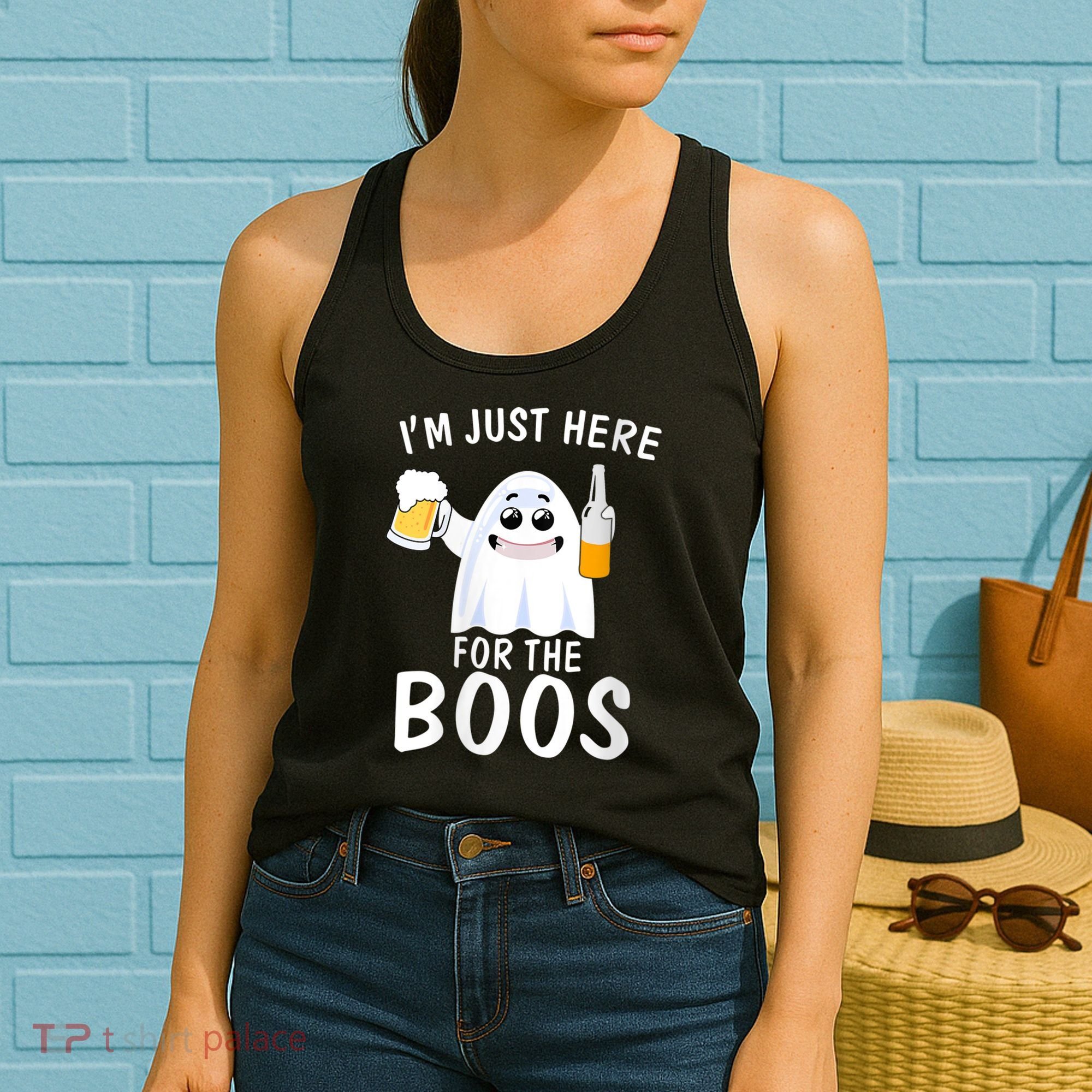Funny Halloween, Cute Halloween, I'm Just Here For The Boos Costume Women's Tank Top