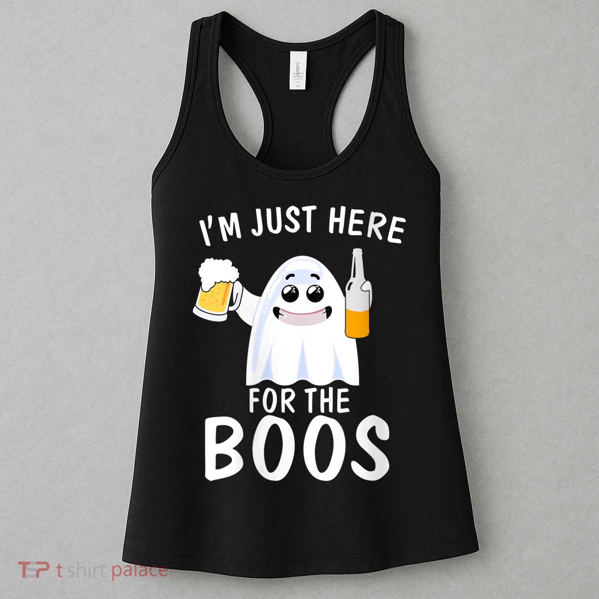 Funny Halloween, Cute Halloween, I'm Just Here For The Boos Costume Women's Tank Top