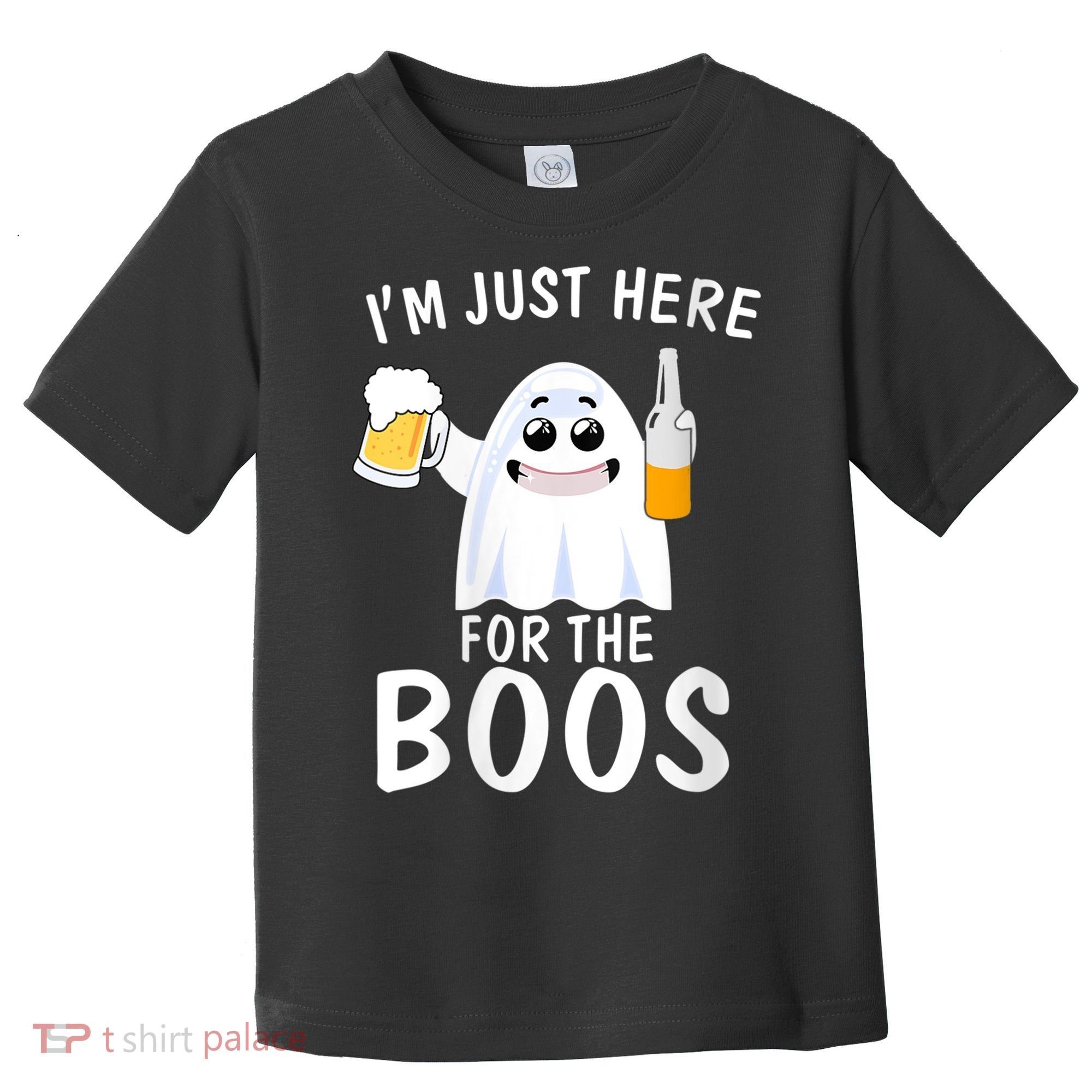 Funny Halloween, Cute Halloween, I'm Just Here For The Boos Costume Toddler T-Shirt
