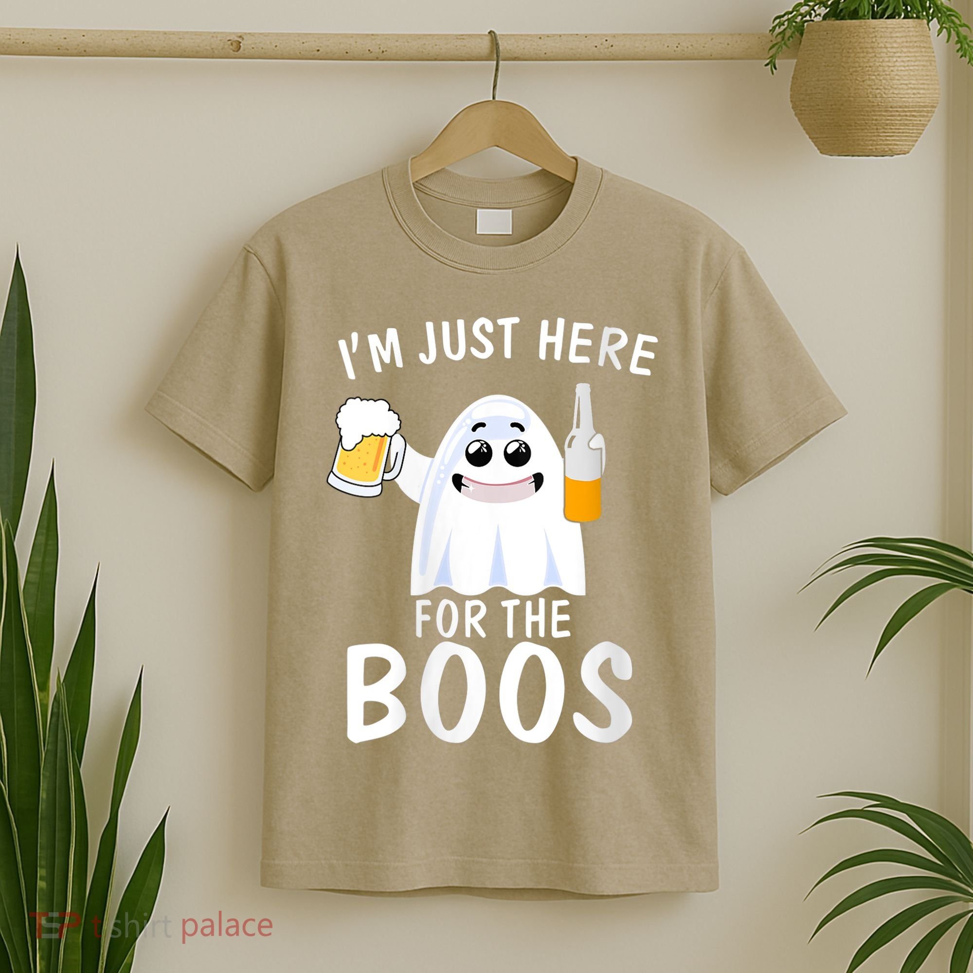 Funny Halloween, Cute Halloween, I'm Just Here For The Boos Costume T-Shirt
