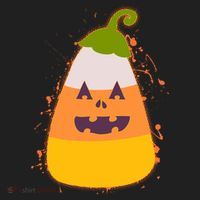 Funny Halloween Candy Corn Pumpkin Women's Sweatshirt thumb 2