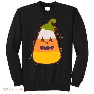 Funny Halloween Candy Corn Pumpkin Sweatshirt