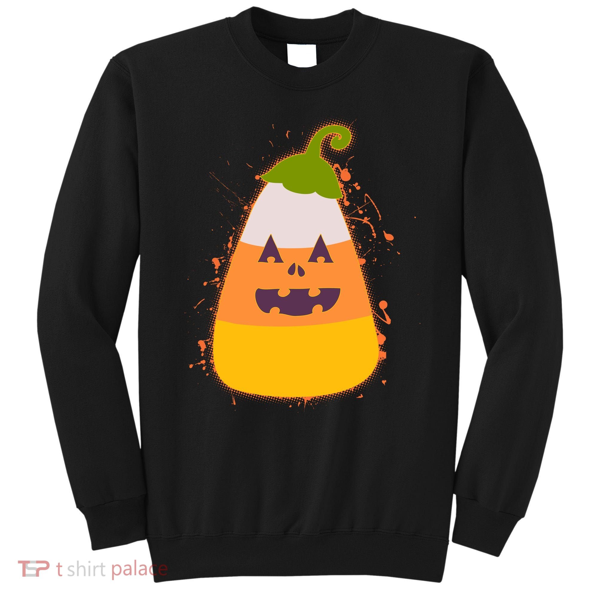 Funny Halloween Candy Corn Pumpkin Sweatshirt