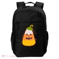 Funny Halloween Candy Corn Pumpkin Backpack thumb 0