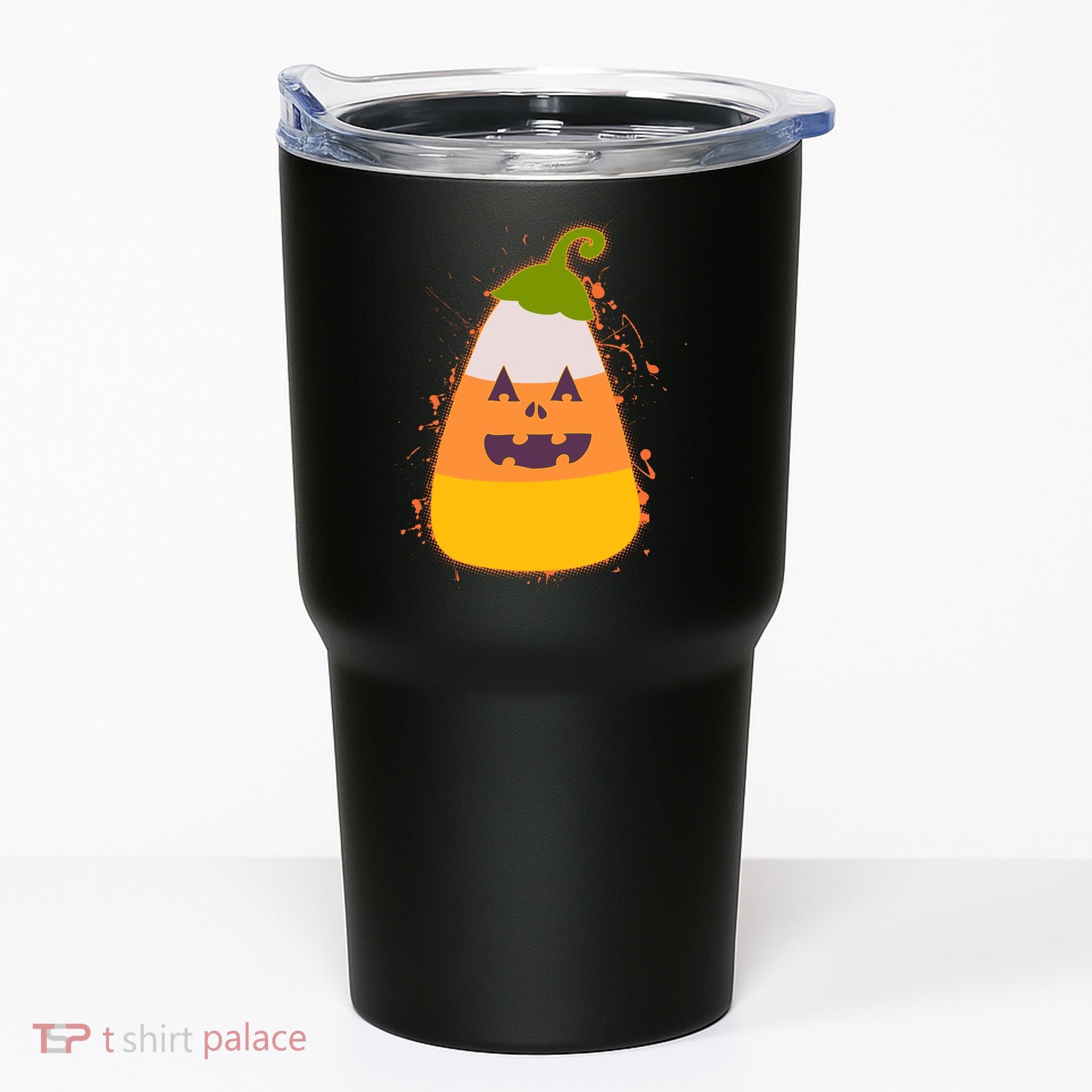 Funny Halloween Candy Corn Pumpkin Tumbler