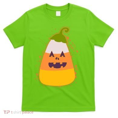 Funny Halloween Candy Corn Pumpkin T-Shirt