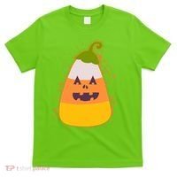 Funny Halloween Candy Corn Pumpkin T-Shirt thumb 0