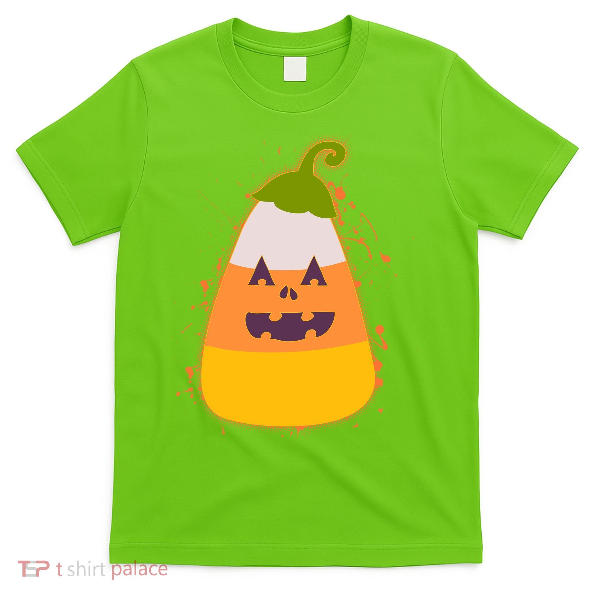 Funny Halloween Candy Corn Pumpkin T-Shirt