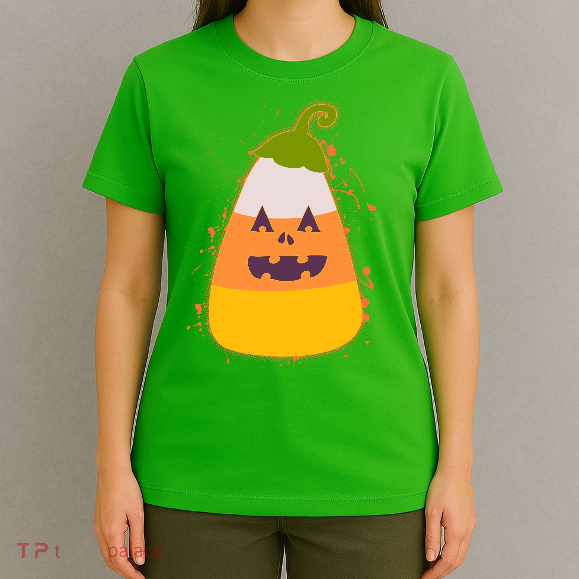 Funny Halloween Candy Corn Pumpkin T-Shirt