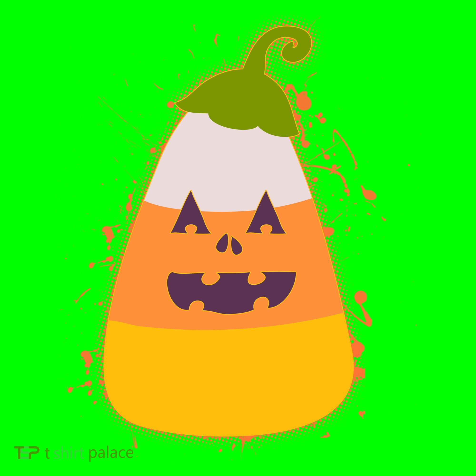 Funny Halloween Candy Corn Pumpkin T-Shirt