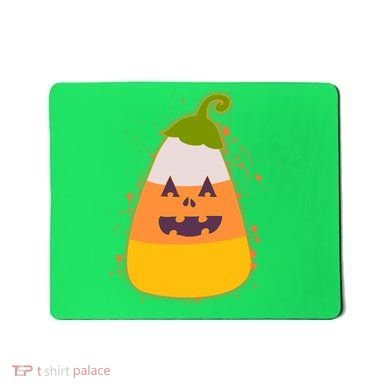 Funny Halloween Candy Corn Pumpkin Mousepad
