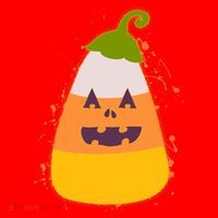 Funny Halloween Candy Corn Pumpkin Santa Hat thumb 1
