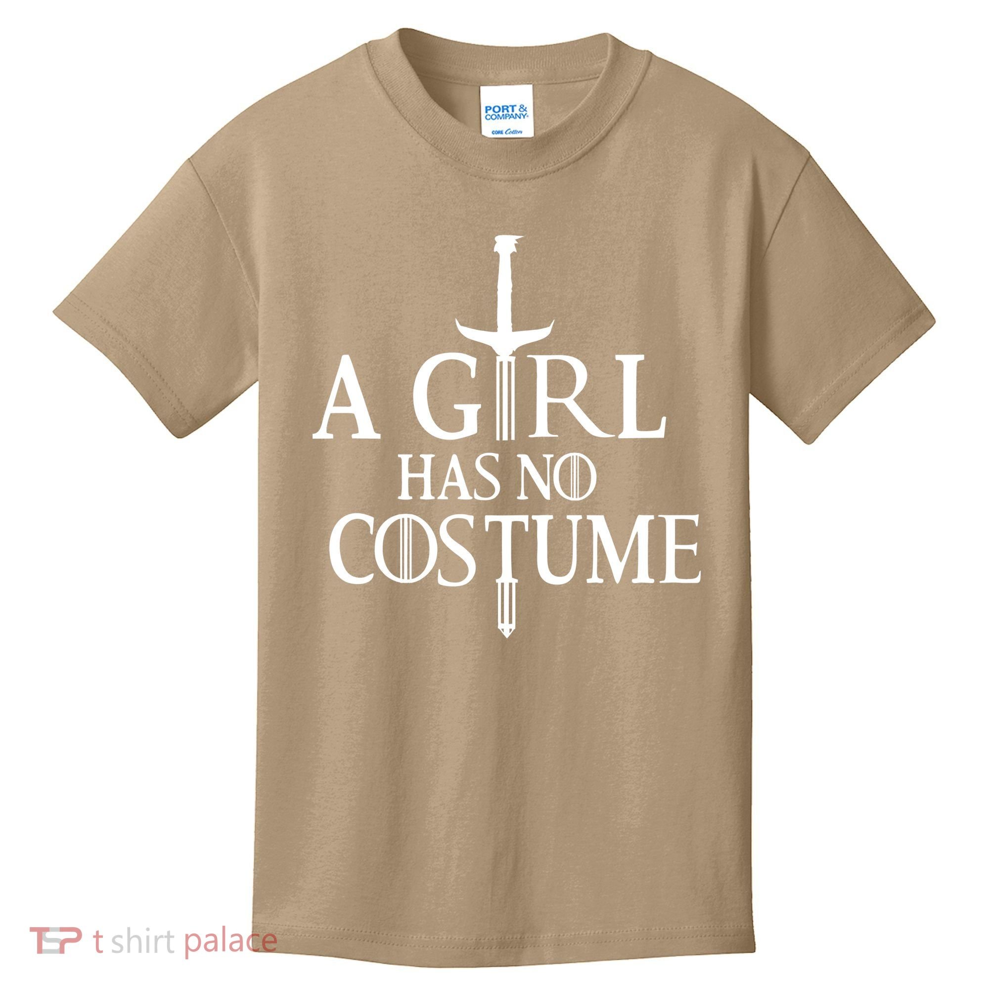 Funny Halloween, Cute Halloween, A Girl Has No Costume Kids T-Shirt