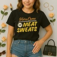 Funny Here Come The Meat Sweats Comfort Colors Boxy T-Shirt thumb 2