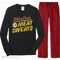 Funny Here Come The Meat Sweats Long Sleeve Pajama Set thumb 0