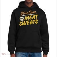 Funny Here Come The Meat Sweats District V.I.T. Heavyweight Hoodie thumb 0