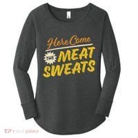 Funny Here Come The Meat Sweats Women's Perfect Tri Tunic Long Sleeve Shirt thumb 0