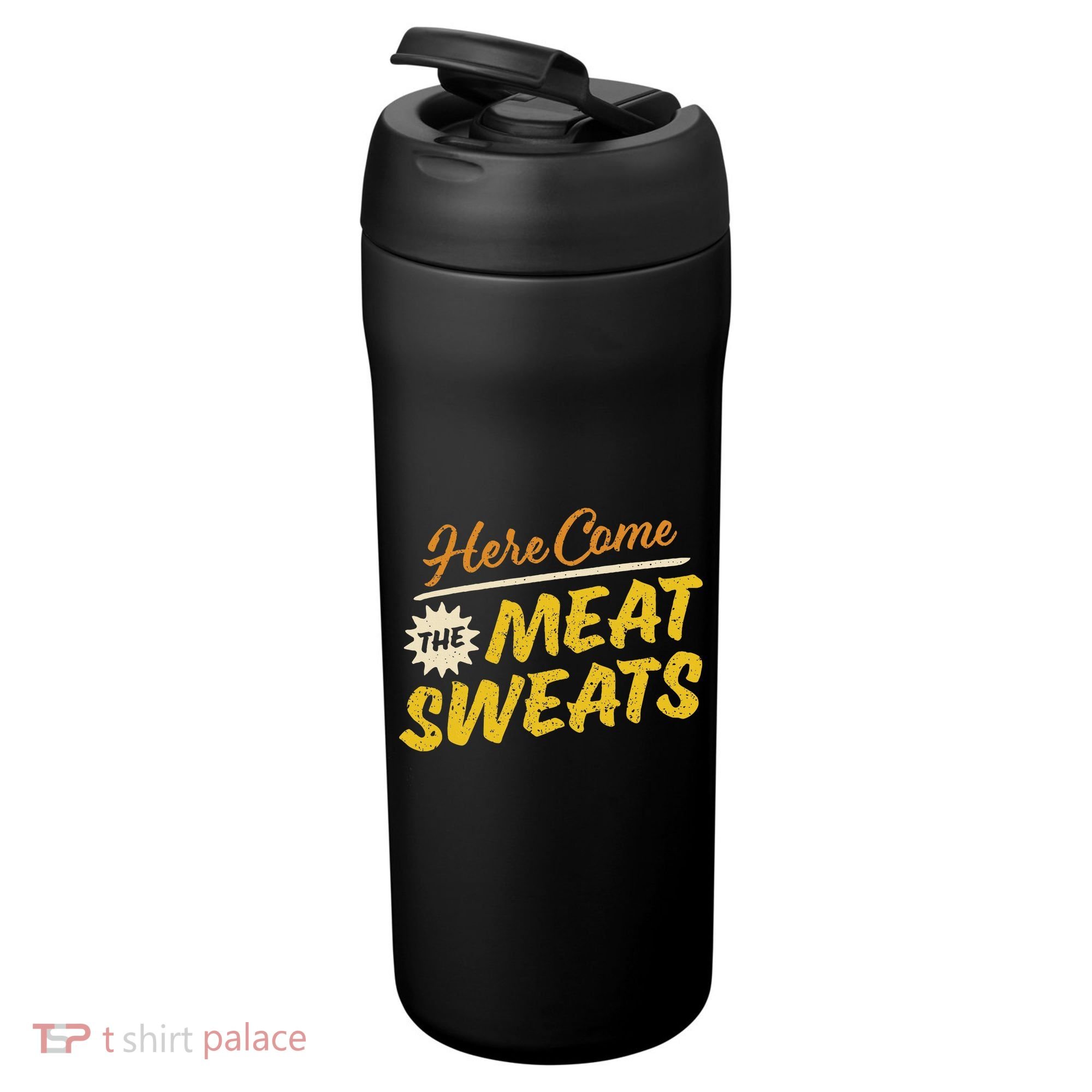 Funny Here Come The Meat Sweats 24oz Duet Stainless Steel Tumbler