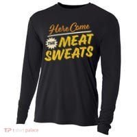 Funny Here Come The Meat Sweats Cooling Performance Long Sleeve Crew thumb 0