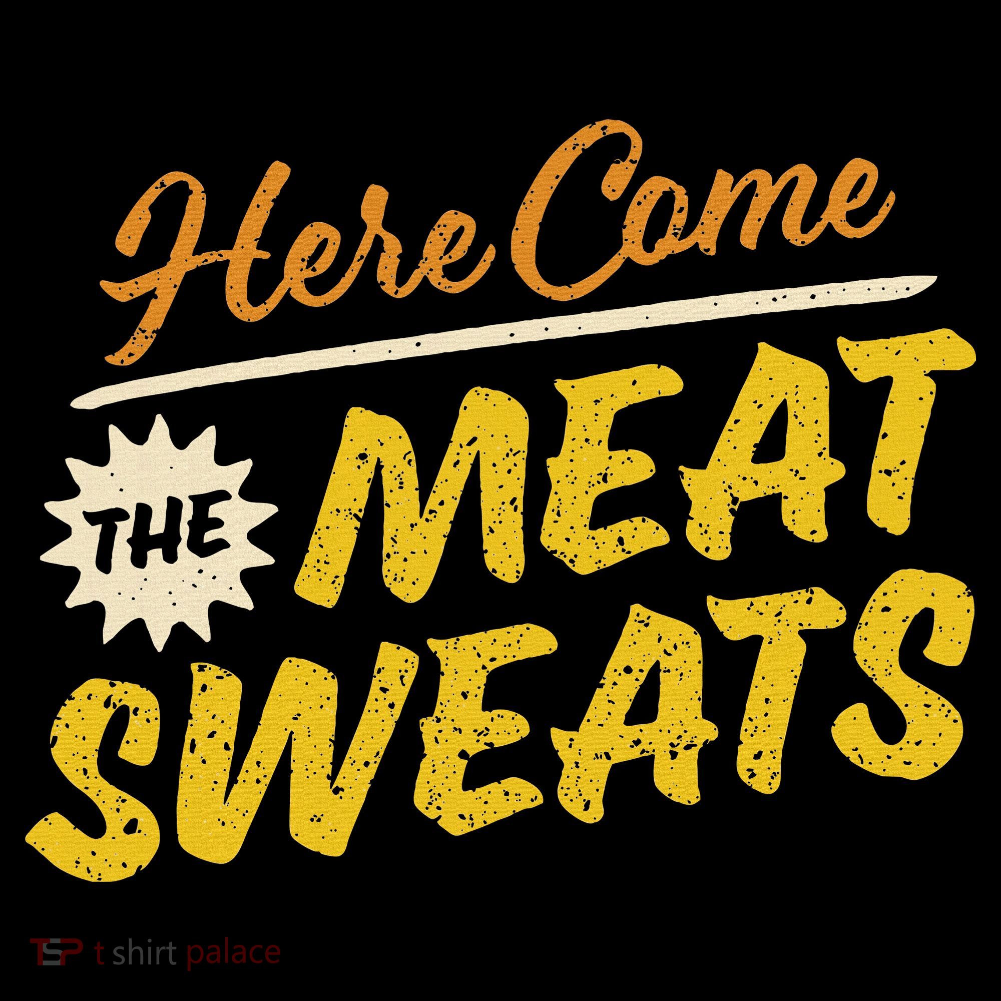 Funny Here Come The Meat Sweats Pom Pom 12in Knit Beanie