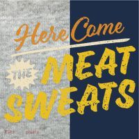 Funny Here Come The Meat Sweats Kids Colorblock Raglan Jersey thumb 2