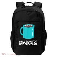 Funny Hot Chocolate Lover Will Run For Hot Chocolate Backpack thumb 0