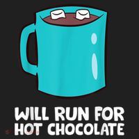 Funny Hot Chocolate Lover Will Run For Hot Chocolate Beanie thumb 2