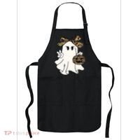 Funny Halloween Camouflage Camo Ghost Hello Hunting Season Apron thumb 0