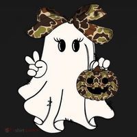 Funny Halloween Camouflage Camo Ghost Hello Hunting Season Sweatshirt thumb 3