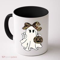 Funny Halloween Camouflage Camo Ghost Hello Hunting Season Coffee Mug thumb 0