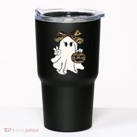 Funny Halloween Camouflage Camo Ghost Hello Hunting Season Tumbler thumb 0