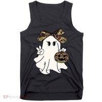 Funny Halloween Camouflage Camo Ghost Hello Hunting Season Tank Top thumb 0