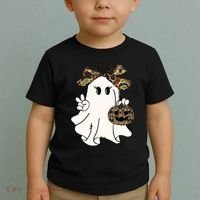 Funny Halloween Camouflage Camo Ghost Hello Hunting Season Toddler T-Shirt thumb 2