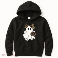 Funny Halloween Camouflage Camo Ghost Hello Hunting Season Kids Hoodie thumb 0