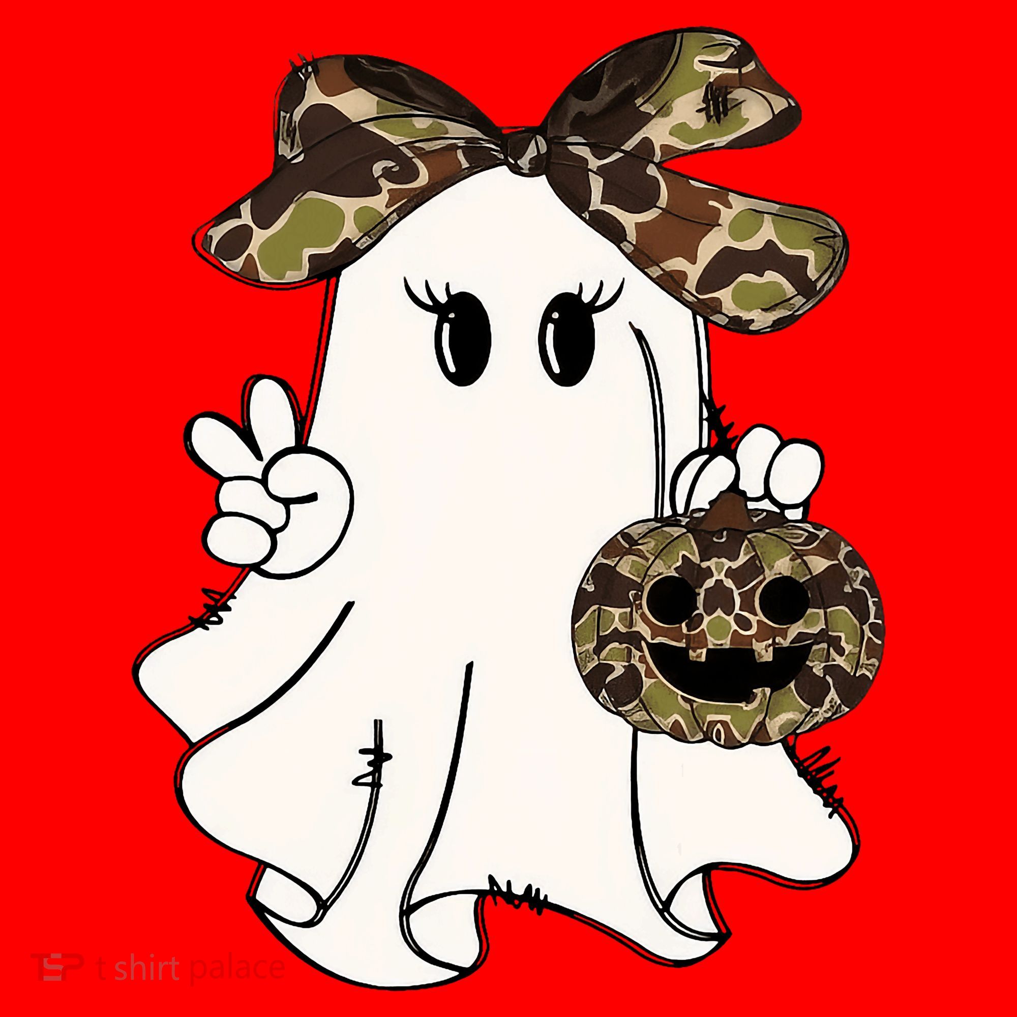 Funny Halloween Camouflage Camo Ghost Hello Hunting Season Santa Hat