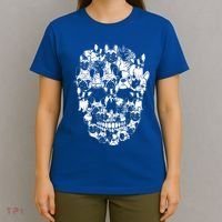 Funny Halloween Costume Skull French Bulldog Dog Lover T-Shirt thumb 4