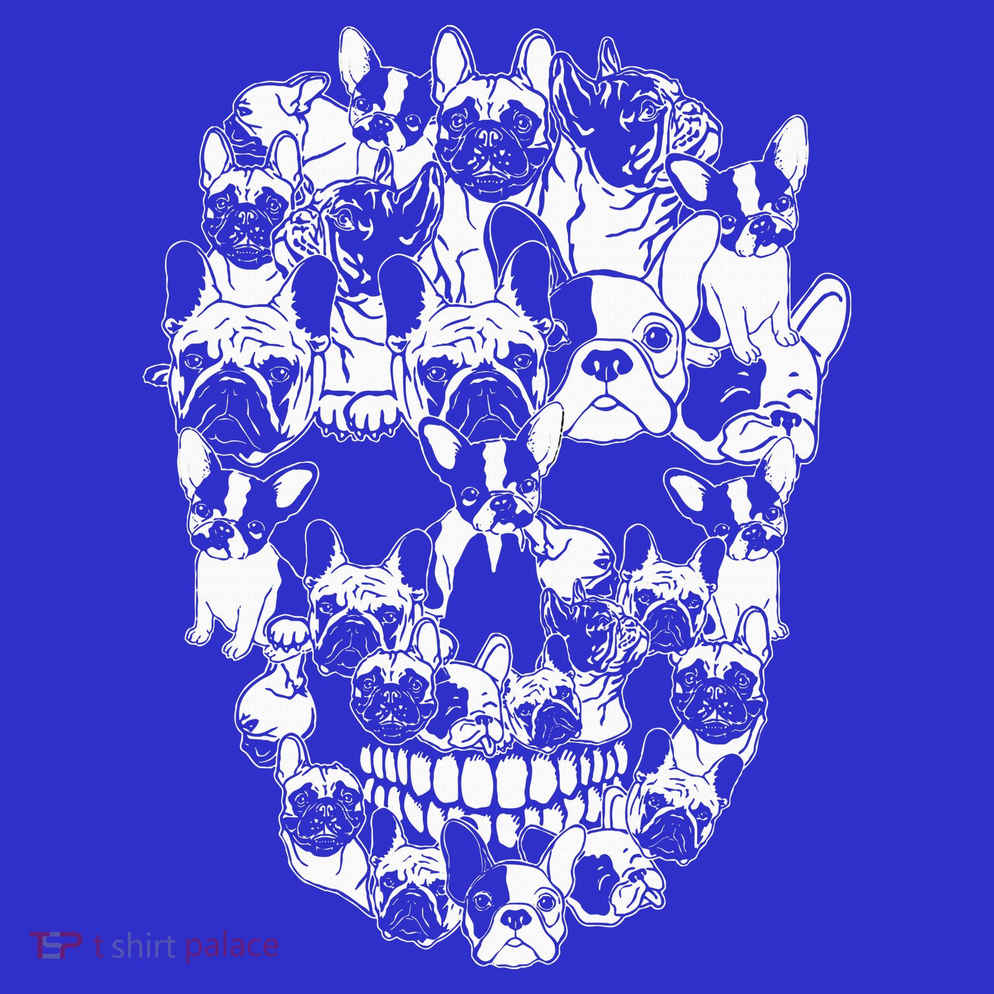 Funny Halloween Costume Skull French Bulldog Dog Lover T-Shirt
